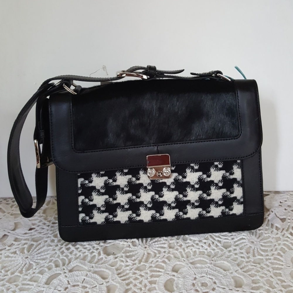 🖤🤍Preston & York- B&W houndstooth hand bag/purse🤍🖤